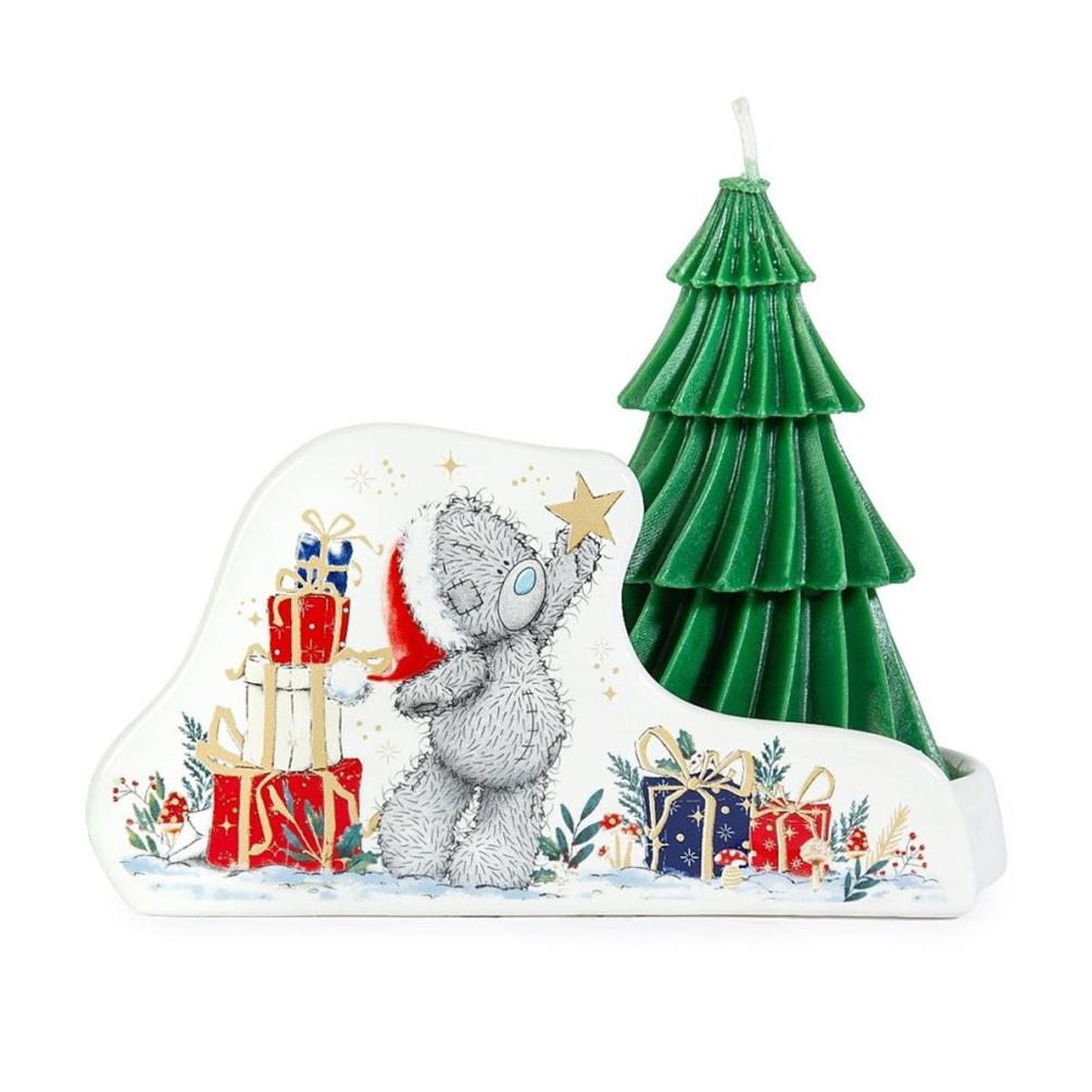 Christmas Tree Shaped Candle & Tray Me to You Bear Gift Set Extra Image 1
